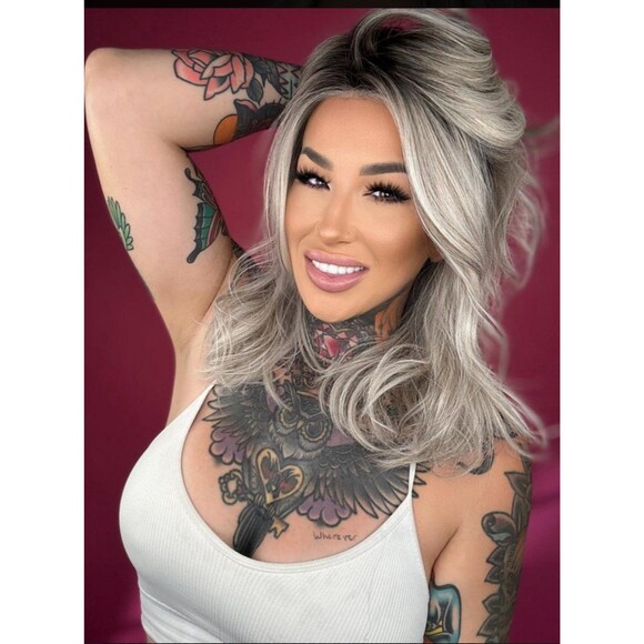 Rebel Gypsy “Lifeline” luxury synthetic monofilament lace front wig New main image 2